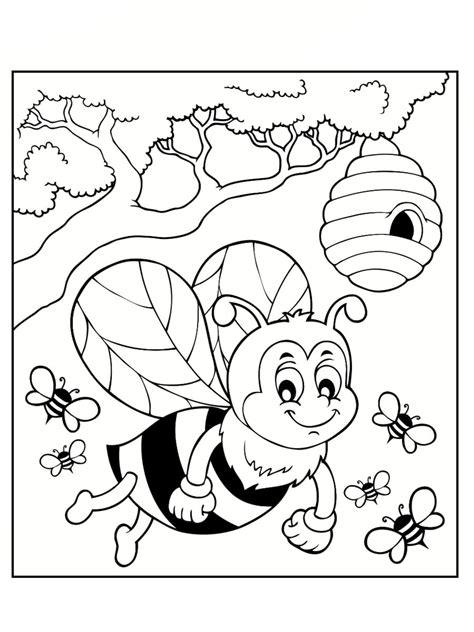 Coloriage Abeille Dessins Imprimer Gratuitement Coloriage