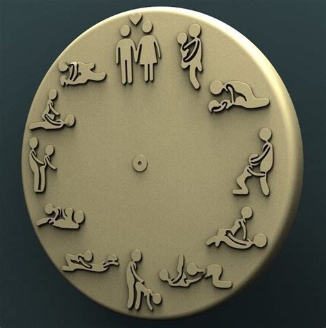 Sex Wall Clock 3d Stl Model For Cnc 3d Model 3d Printable Cgtrader