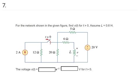 Solved For The Network Shown In The Given Figure Find V T Chegg