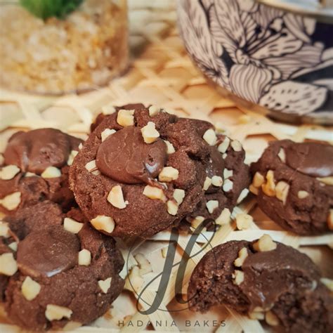 Hadania Bakes Nutella Button Premium Cookies Eggless Cookies Biskut