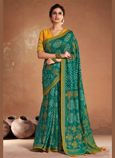 Shop Online Embroidered Silk Sea Green Designer Saree 171998