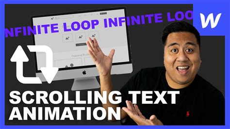 How To Create A Scrolling Text Animation Infinite Loop Webflow