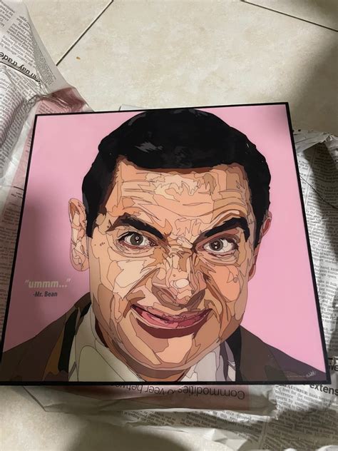 Mr Bean Pop Art Frame Hobbies And Toys Toys And Games On Carousell