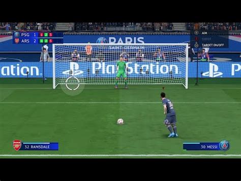 PSG Vs Arsenal Penalty Shootout FIFA 22 YouTube