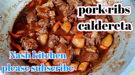 Pork Ribs Caldereta Easy Recipe Youtube