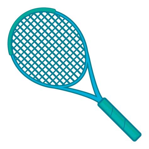 Icono De Raqueta De Tenis Estilo De Dibujos Animados 14647188 Vector