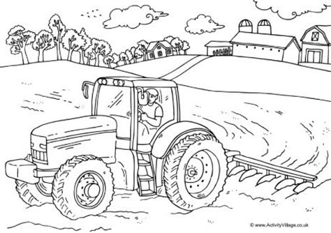 Get This Free Farm Coloring Pages VQKC2