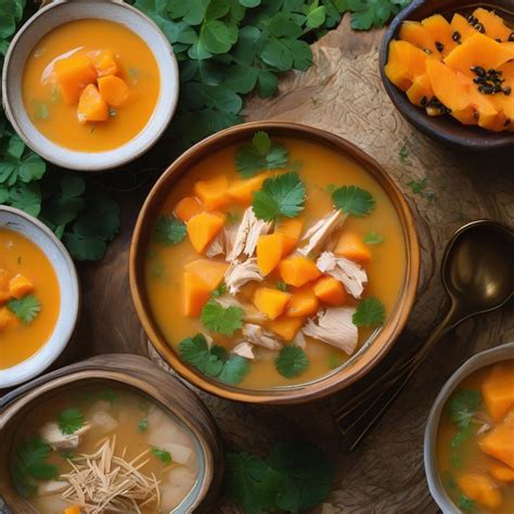 chicken papaya soup recipe hawaii tropical comfort   bowl