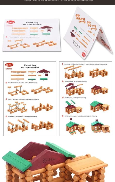 Onshine Brand Wooden Educational Toys Forest Building Blocks Wooden