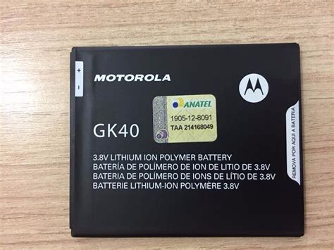 Bateria Original Motorola Moto G4 Play Xt1600 Gk40 2800mah R 176 49