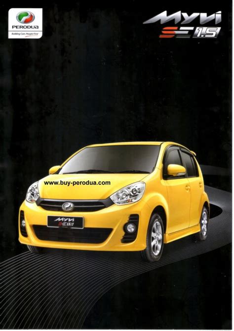 Brochure Dan Senarai Harga Myvi Se Sembang Auto