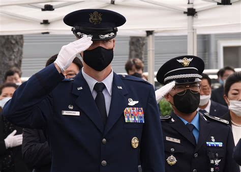 Wolf Pack Leaders Honor Korean Memorial Day Kunsan Air Base