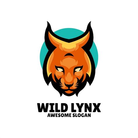 Dise O De Logotipo De Ilustraci N De Mascota De Cabeza De Lince