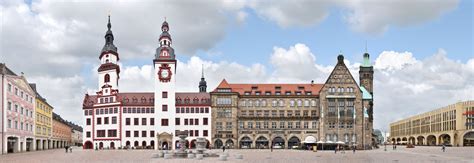 Old Town Hall New Town Hall PANORAMASTREETLINE