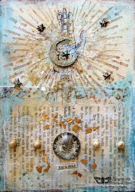 Finnabair Summer Solstice Art Journal Backgrounds Mixed Media Art