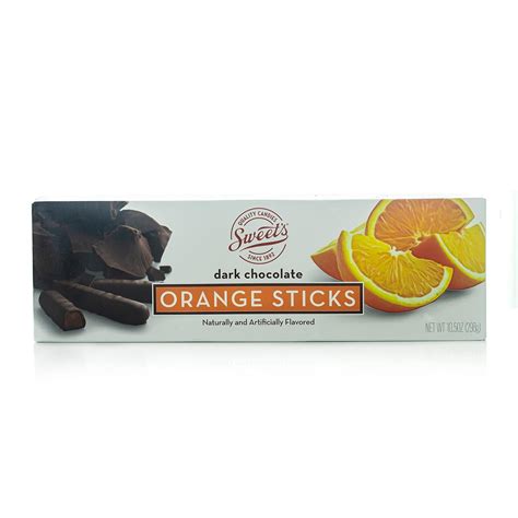 Dark Chocolate Orange Sticks Chocolate Covered Orange Flavor With