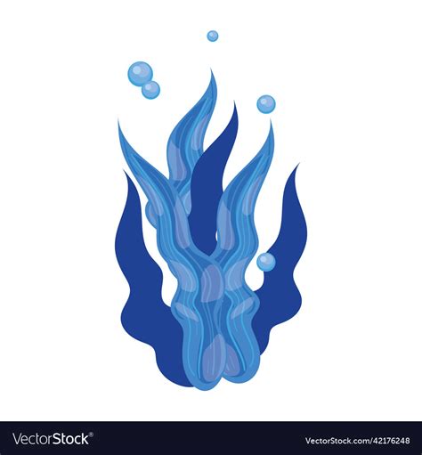 Blue algae design Royalty Free Vector Image - VectorStock