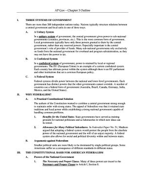 Fillable Online Jb Hdnp Ap Gov Chapter Outline Fax Email Print