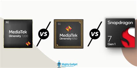 Mediatek Dimensity 7200 Vs Dimensity 1050 Vs Qualcomm Snapdragon 7 Gen