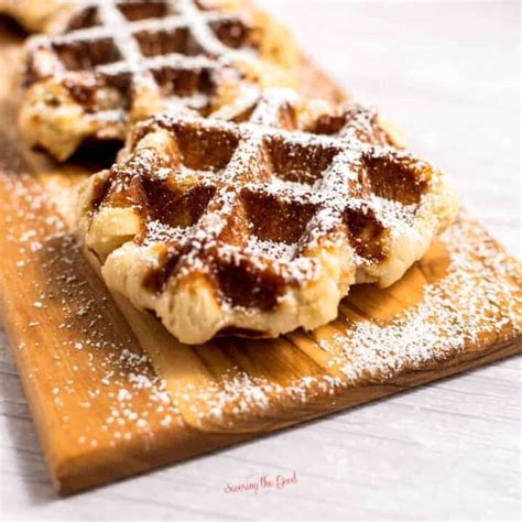 Belgian Waffle Recipe Liege Waffles Savoring The Good