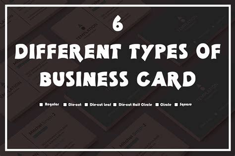 Different Types Of Business Card On Behance