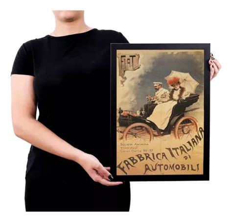 Quadro Decorativo Retro Vintage Carro Antigo P8035 Parcelamento Sem Juros