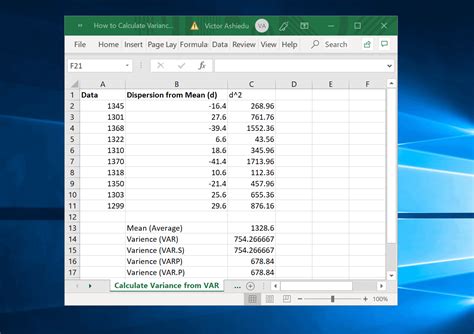 How To Calculate Variance In Excel Itechguides