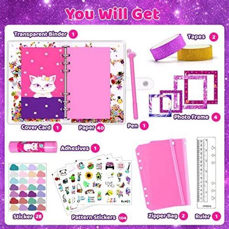 Aocii Diy Journal Kit For Girls Gift For Year Old Girls