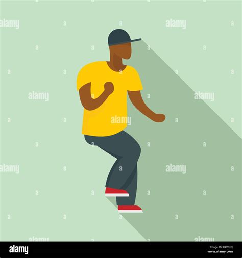 Hip Hop Dancer Icon Flat Illustration Of Hip Hop Dancer Vector Icon