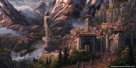 City In The Mountains By Allrichart On Deviantart