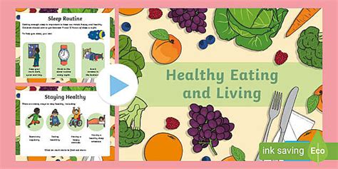 KS1 Healthy Eating And Living Assembly PowerPoint Twinkl