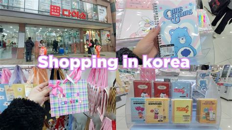 Shopping In Korea Vlog Daiso Stationary Haul Highlighters Stickers