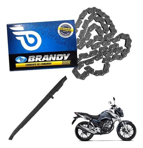 Kit Corrente De Comando Guia Para Moto Honda Cg Titan Brandy