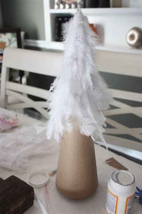 DIY Feather Christmas Tree