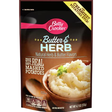 Betty Crocker Butter And Herb Mashed Potatoes