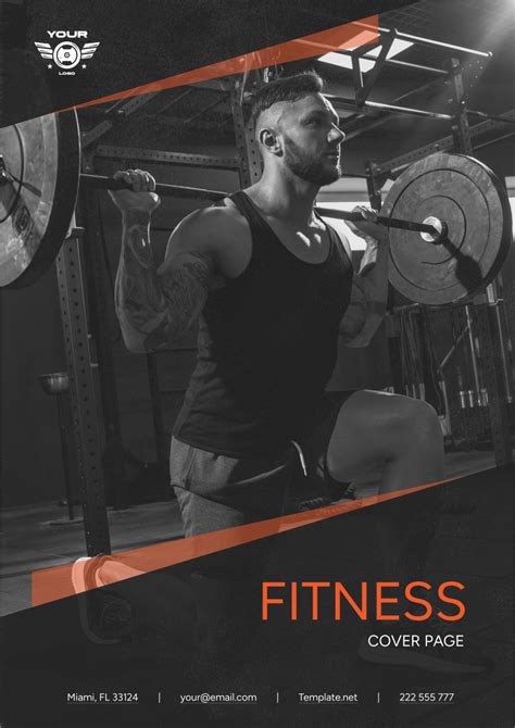 Fitness Center Business Cover Page Template - Edit Online & Download
