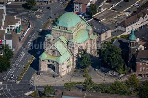 Essen Aus Der Vogelperspektive Geb Ude Der Alten Synagoge Der