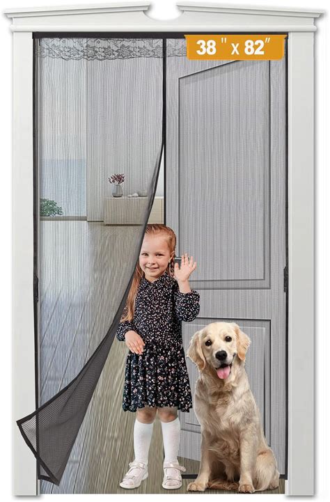 Upgraded Magnetic Screen Door Thicker G Fiberglass Screen Door