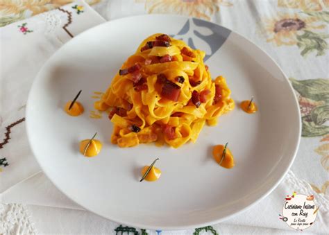 Tagliatelle Crema Di Zucca E Speck Cuciniamo Insieme Con Rosy