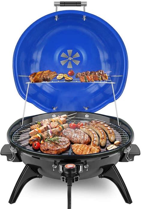 Electric BBQ Grill Techwood 15-Serving Indoor/Outdoor Electric Grill ...