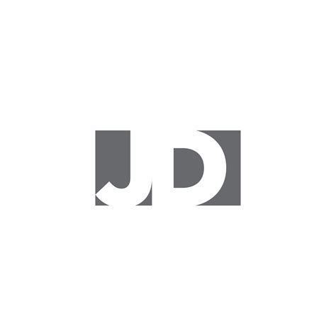 jd logo monogram  negative space style design template