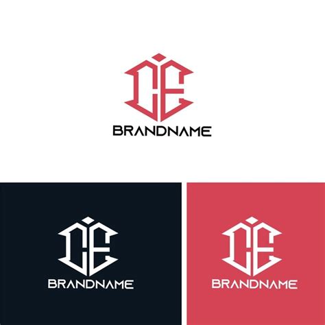 Premium Vector Modern Monogram Initial Letter Ce Logo Design Template