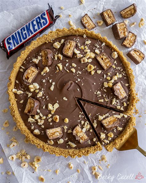 Gluten Free Snickers Caramel Tart Recipe No Bake