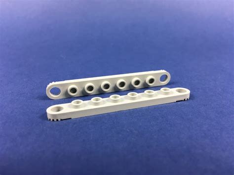 Lego® 2x Gelenk Platte Verbinder Gezahnt 1×8 Alt Hellgrau Technic 4442