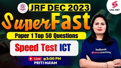 Ugc Net Paper Speed Test Ict Revision Ugc Net Paper Most Imp