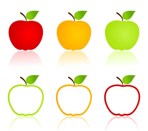 The Apple. Vector illustration 17417862 Vector Art at Vecteezy