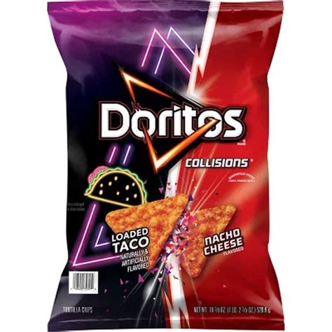 Doritos Collisions Nacho Cheese Loaded Taco Tortilla Chips Oz