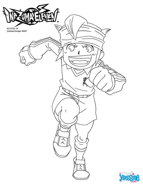 Coloriage Inazuma Eleven Axel Blaze