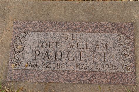 John William Bill Padgett Jr M Morial Find A Grave