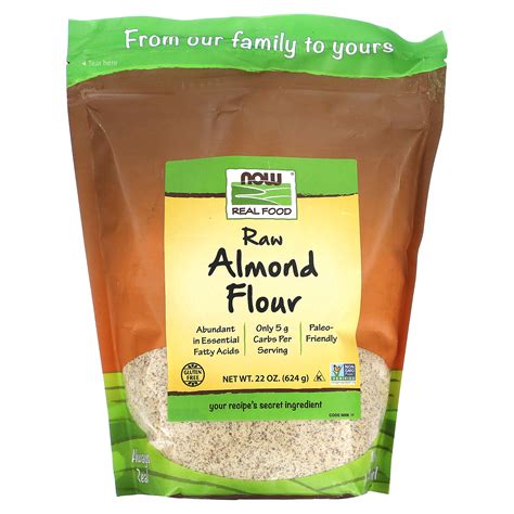 NOW Foods Real Food Raw Almond Flour 22 Oz 624 G